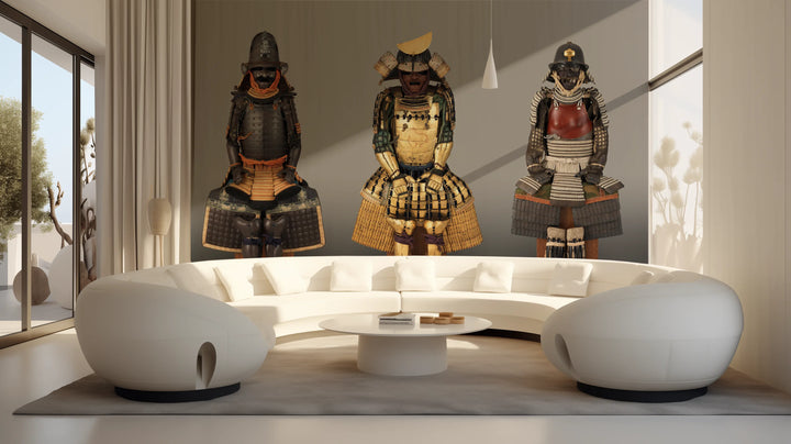 Japanische Rüstungen – Gusoku, Yoroi, Morohada-Nugi-Dō Gusoku, Nimaidō Gusoku, Haramaki – 1600–1800 – als Fototapeten