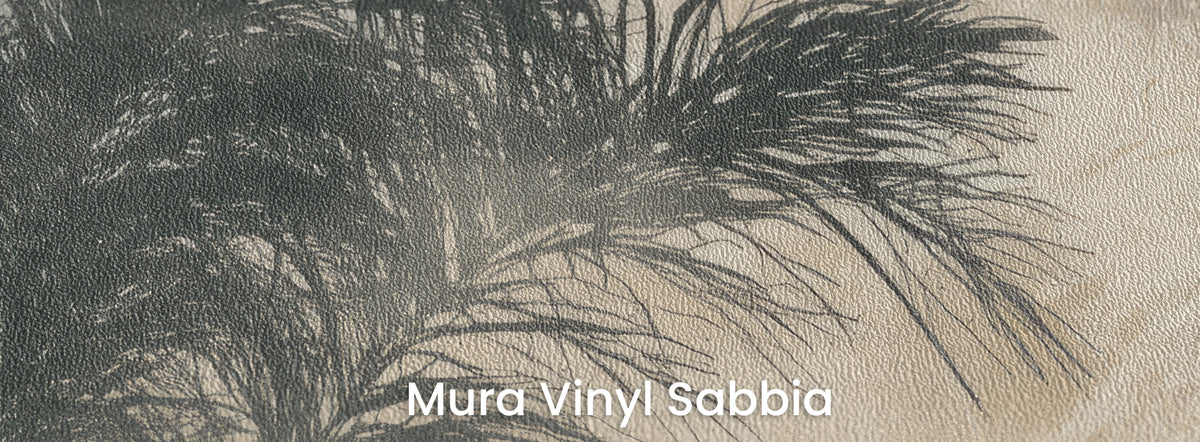 MONSOON auf dem Trägermaterial Mura Vinyl Sabbia – körnige Struktur