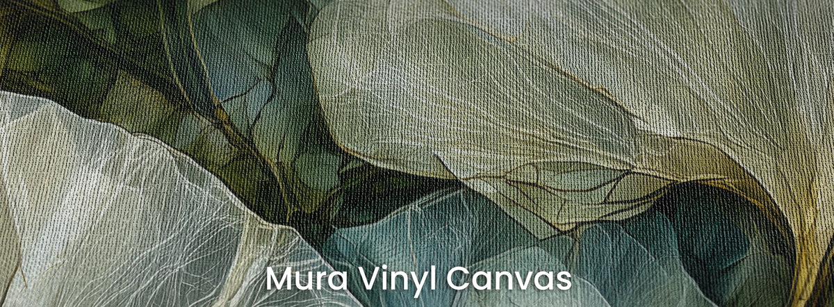 MOSS PANE sur le support Mura Vinyl Canvas – trame de toile