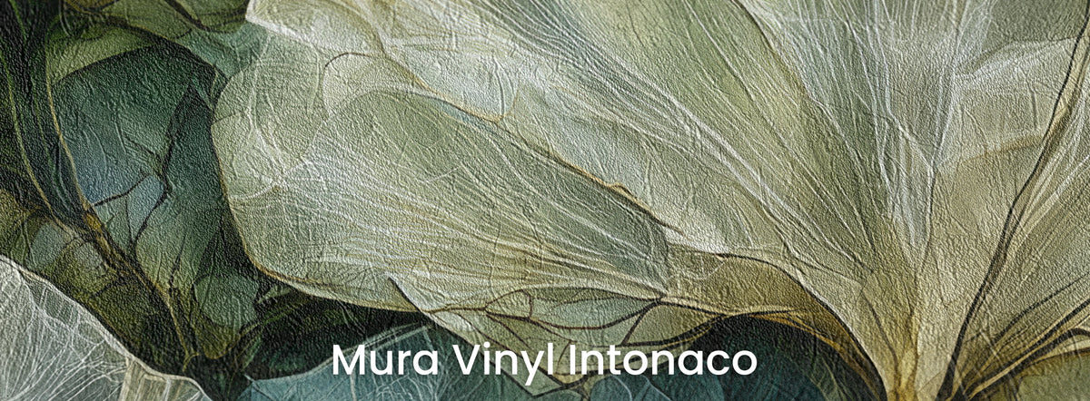 MOSS PANE sur le support Mura Vinyl Intonaco – texture d'enduit taloché