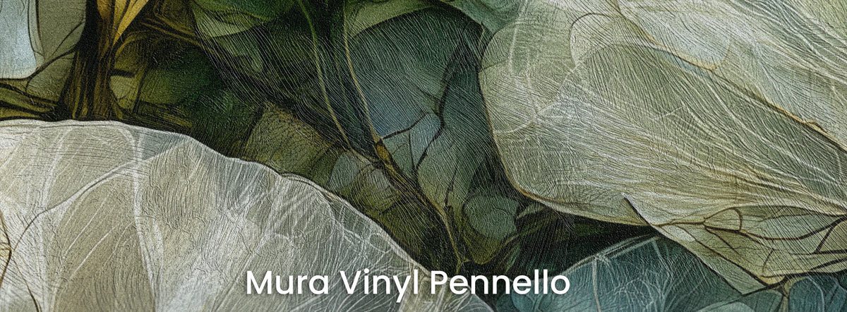MOSS PANE sur le support Mura Vinyl Pennello – coups de pinceau visibles