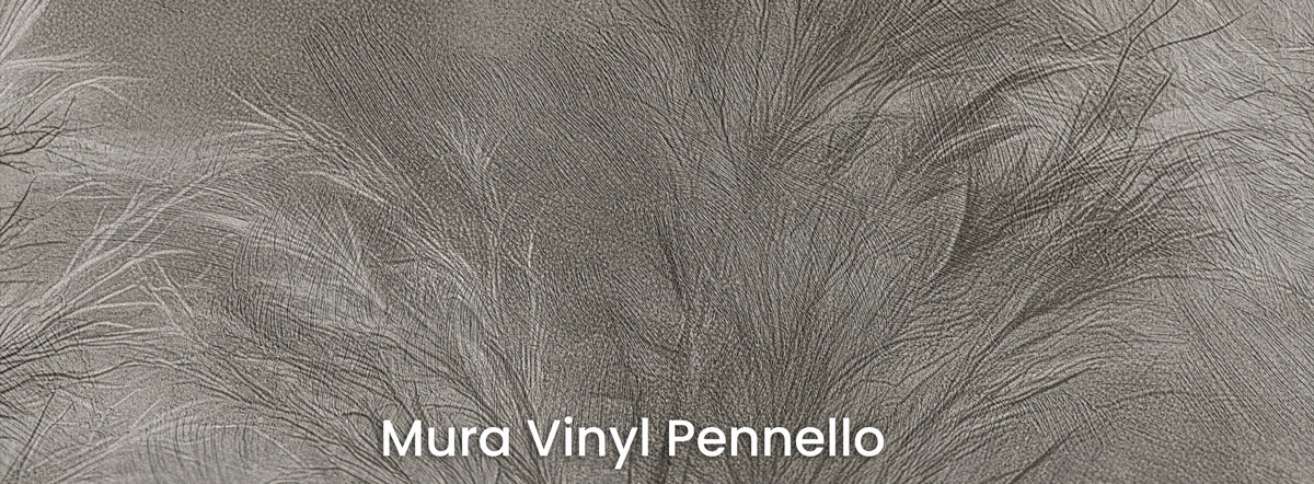 MOTHWING na podłożu Mura Vinyl Pennello – widoczne pociągnięcia pędzla