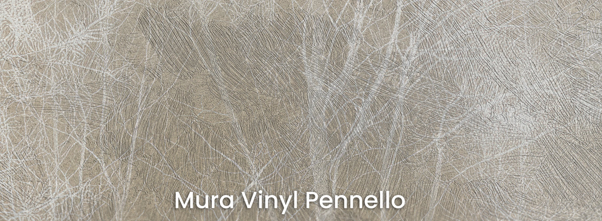 OCHRE SPINNEY sur le support Mura Vinyl Pennello – coups de pinceau visibles