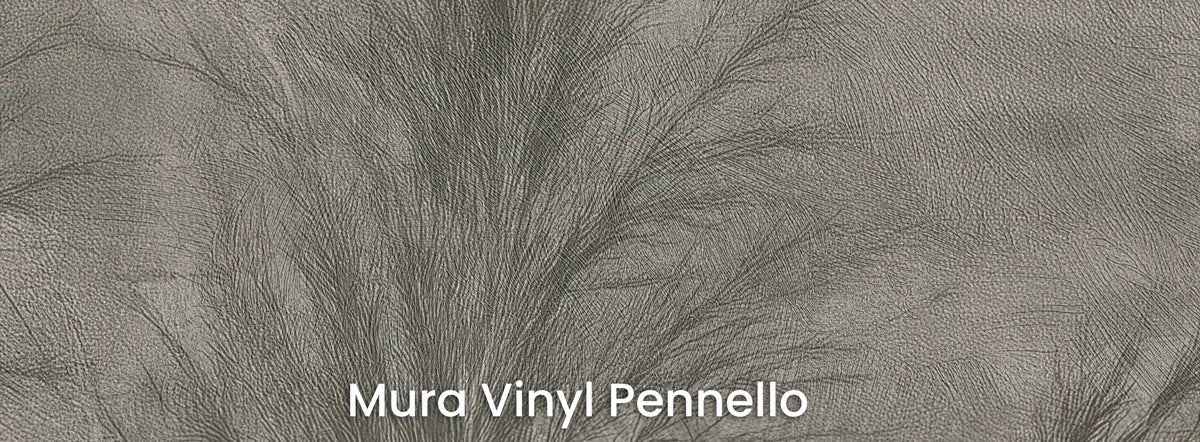 OLIVE FEN na podłożu Mura Vinyl Pennello – pociągnięcia pędzla widoczne na wiechach trzciny