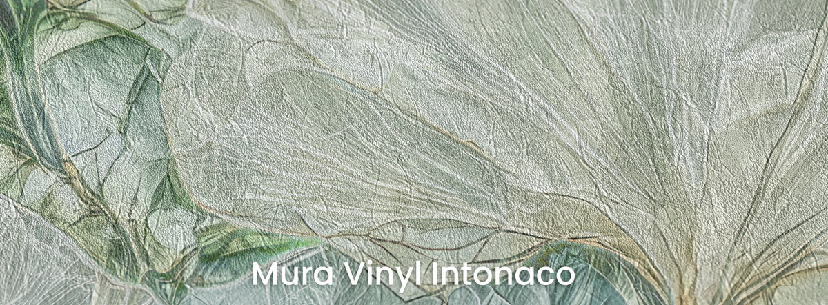 OPAL PANE auf Mura Vinyl Intonaco – Reibeputz-Struktur