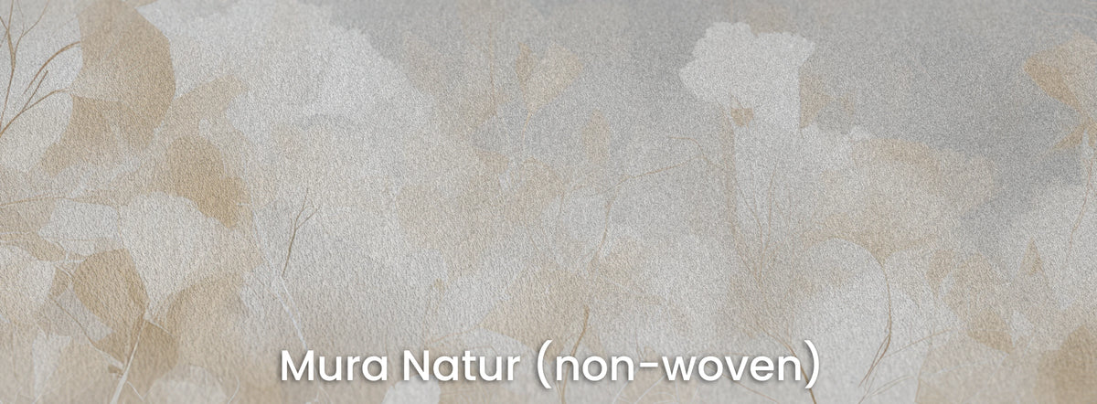 OVERCAST sur le support Mura Natur – intissé mat là où la brume rencontre les feuilles