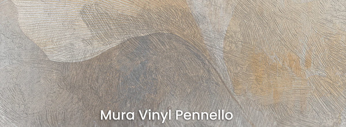 OYSTER FLURRY on Mura Vinyl Pennello – visible brushstrokes
