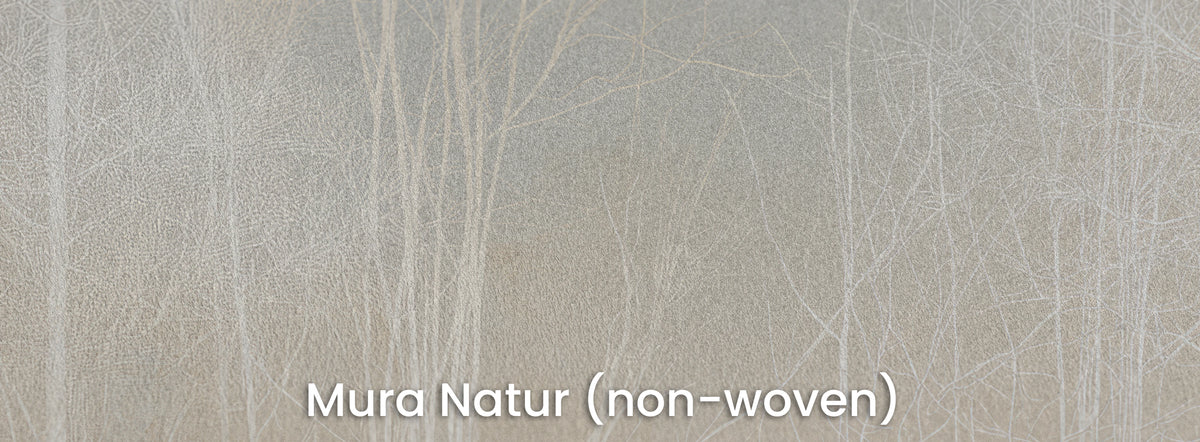 PALE TAPERS sur le support Mura Natur – intissé mat aux teintes ivoire