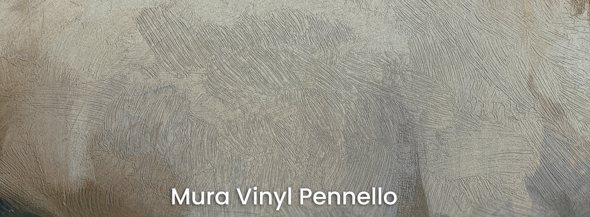 PALE VIGIL na podłożu Mura Vinyl Pennello – jasne plamy na fakturze pociągnięć pędzla