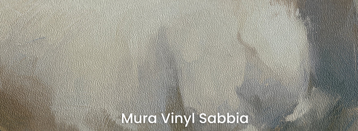 PALE VIGIL na podłożu Mura Vinyl Sabbia – jasna sierść na wyrazistej fakturze grubego ziarna piasku