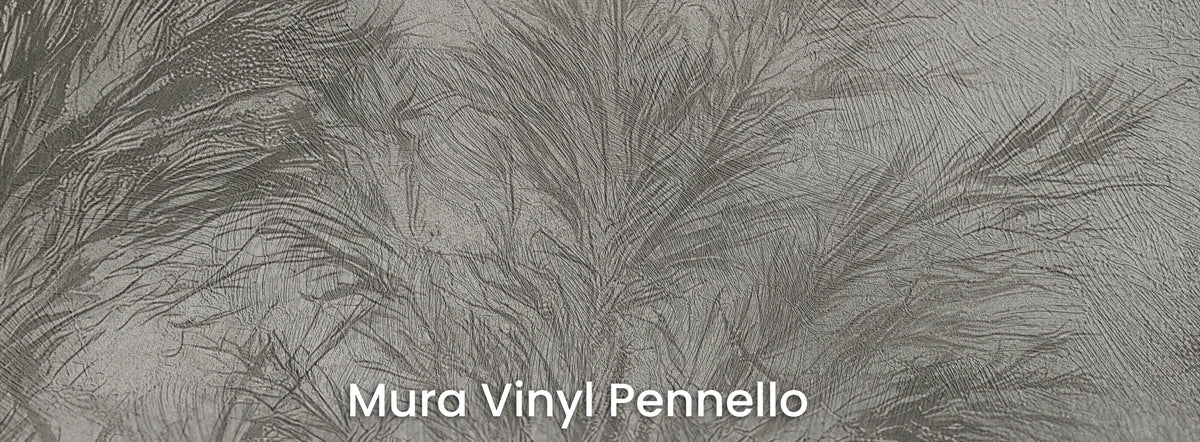 PALISADE auf dem Trägermaterial Mura Vinyl Pennello – sichtbare Pinselstriche