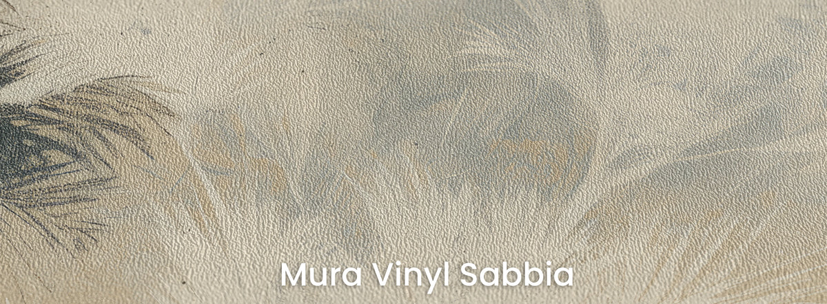 PALM PENUMBRA na podłożu Mura Vinyl Sabbia – ziarnista faktura