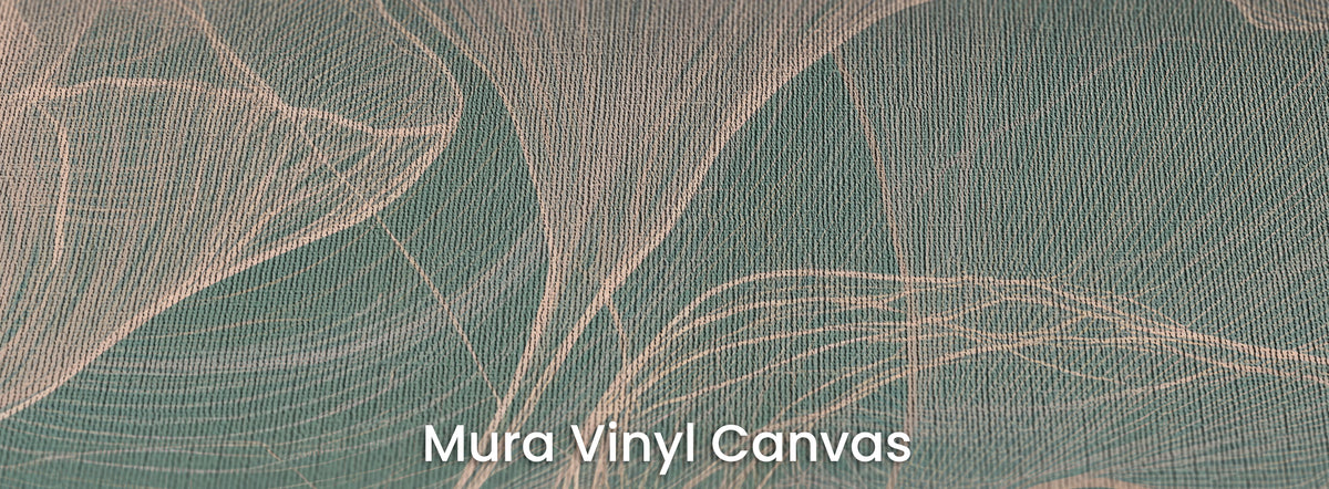 PEACH SKEIN sur support Mura Vinyl Canvas – texture de toile