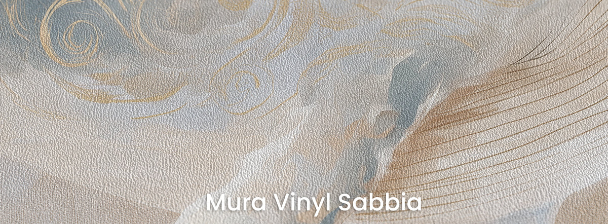 PEARL DRIFTER auf dem Trägermaterial Mura Vinyl Sabbia – ausgeprägte, grobe Sandkörnung