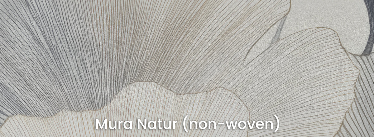 PEWTER VOILE sur le support Mura Natur – surface mate de l'intissé