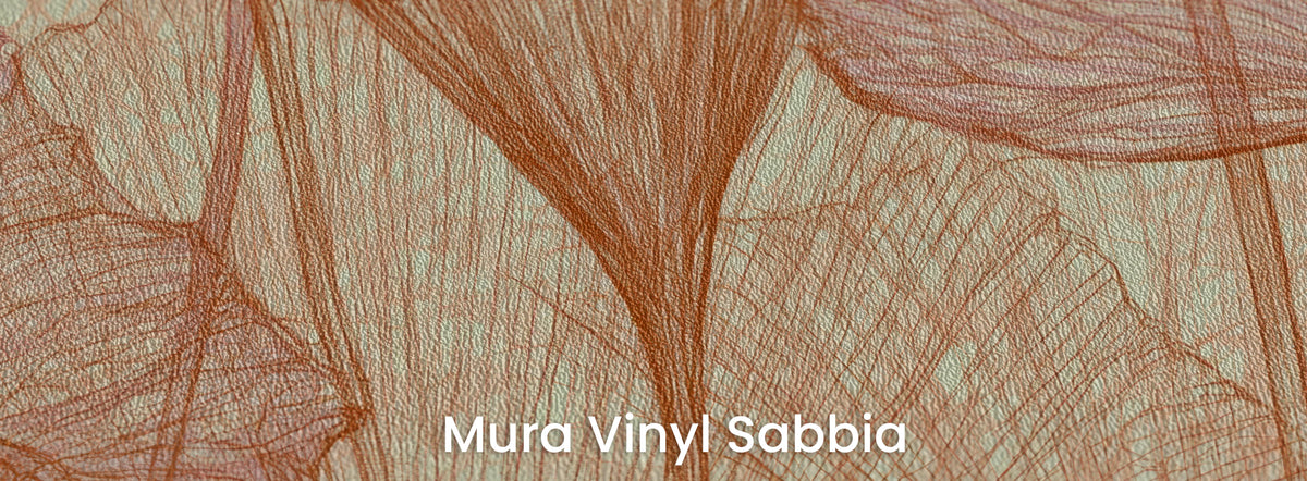 PISTACHIO THICKET sobre el soporte Mura Vinyl Sabbia – textura granulada de arena