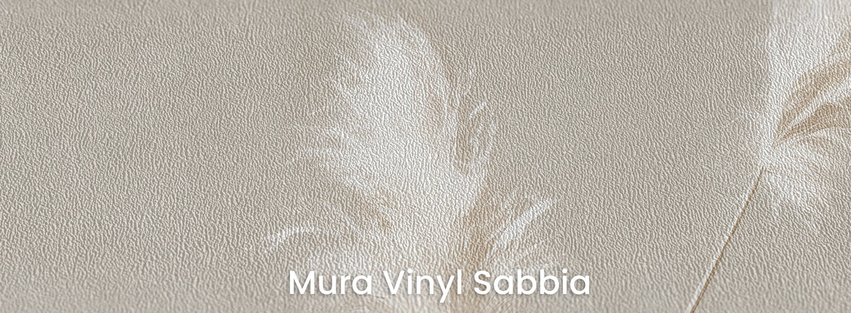 PLASTER AND SILK sur le support Mura Vinyl Sabbia – texture granuleuse de sable