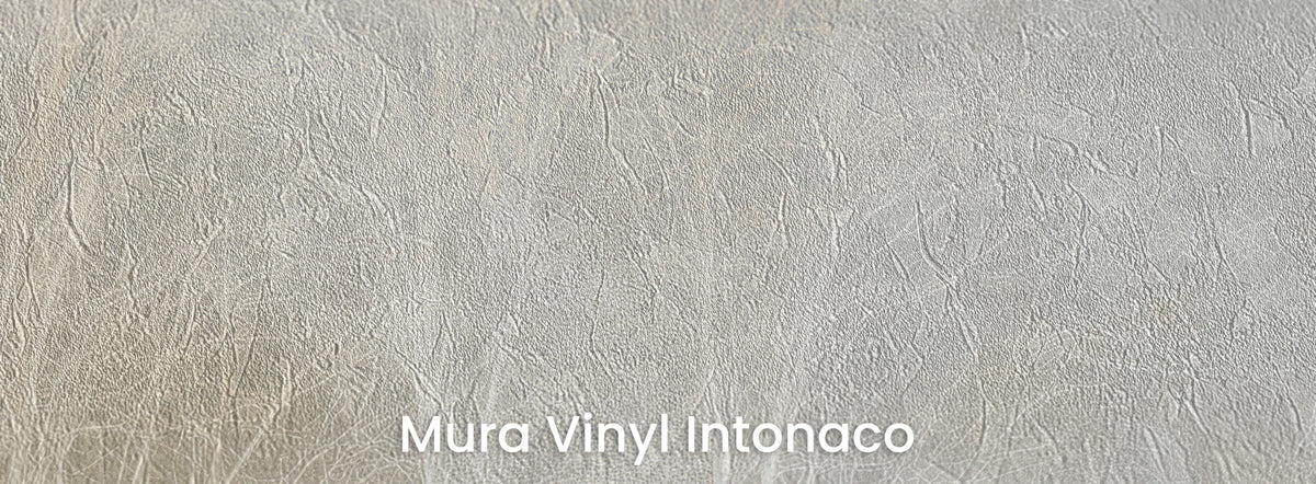 PROCESSION sur le support Mura Vinyl Intonaco – troncs élancés sur une texture d'enduit taloché
