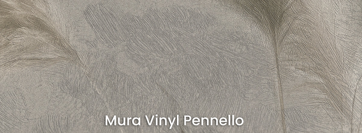 REVERENCE auf dem Trägermaterial Mura Vinyl Pennello – sichtbare Pinselstriche