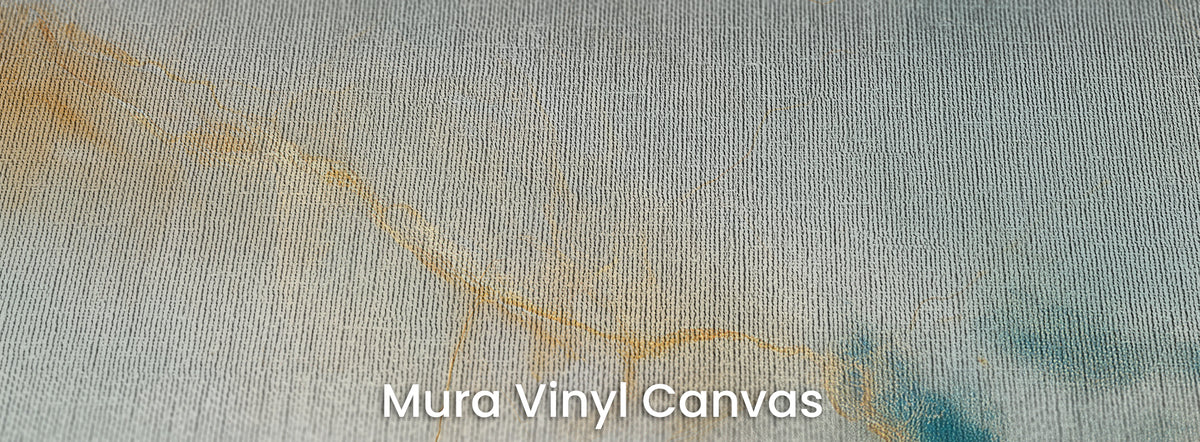 SAFFRON THREAD en el soporte Mura Vinyl Canvas – trama del lienzo natural
