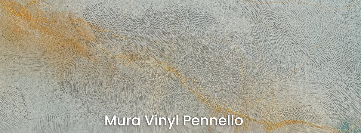 SAFFRON THREAD en el soporte Mura Vinyl Pennello – textura de pinceladas