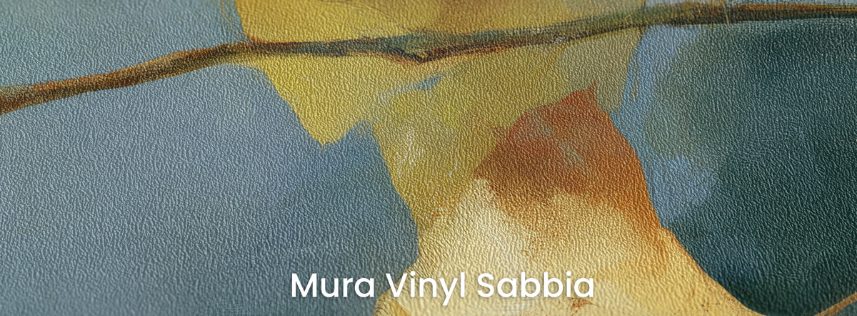 SAFFRON TWIG na podłożu Mura Vinyl Sabbia – ziarnista faktura piasku