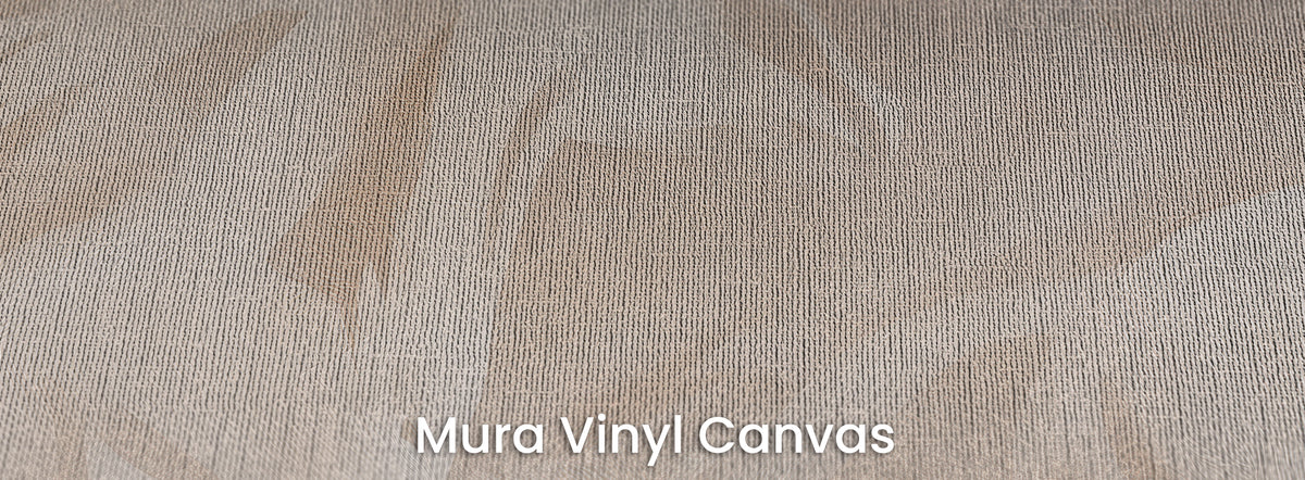 SAND MIRAGE na podłożu Mura Vinyl Canvas – beżowe i białe plamy na fakturze naturalnego płótna