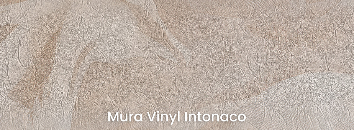 SAND MIRAGE na podłożu Mura Vinyl Intonaco – jasne sylwetki na fakturze tartego tynku
