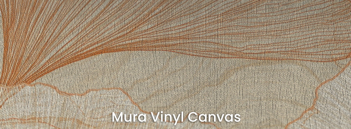 SANDSTONE STRATA na podłożu Mura Vinyl Canvas – płócienny splot