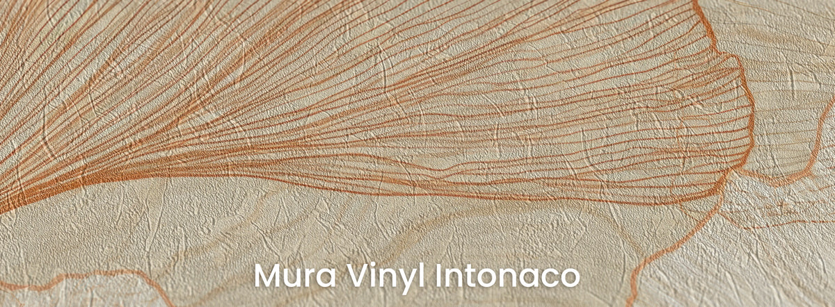 SANDSTONE STRATA na podłożu Mura Vinyl Intonaco – faktura tartego tynku