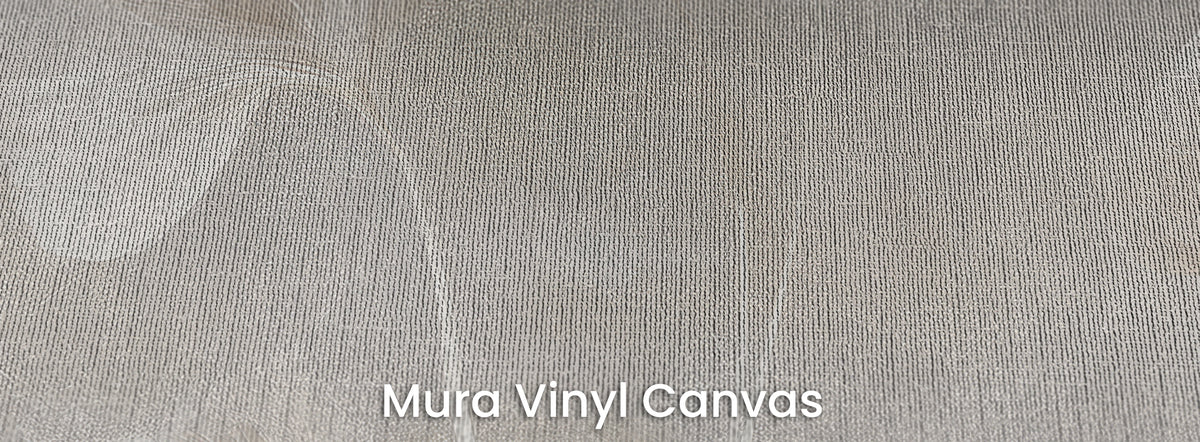SELENITE sur le support Mura Vinyl Canvas – trame de toile sur un fond gris chaud marbré