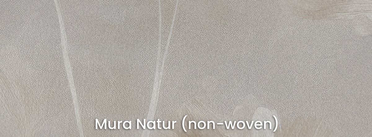 SELENITE sur le support Mura Natur – intissé mat sous de fines tiges claires