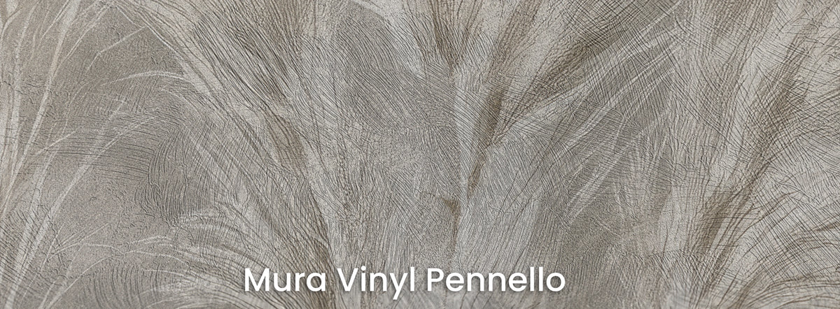 SMOKED FLANNEL su supporto Mura Vinyl Pennello – pennellate visibili