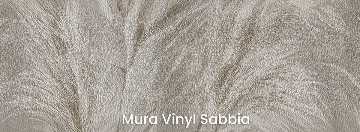 SMOKED FLANNEL su supporto Mura Vinyl Sabbia – texture a grana grossa di sabbia