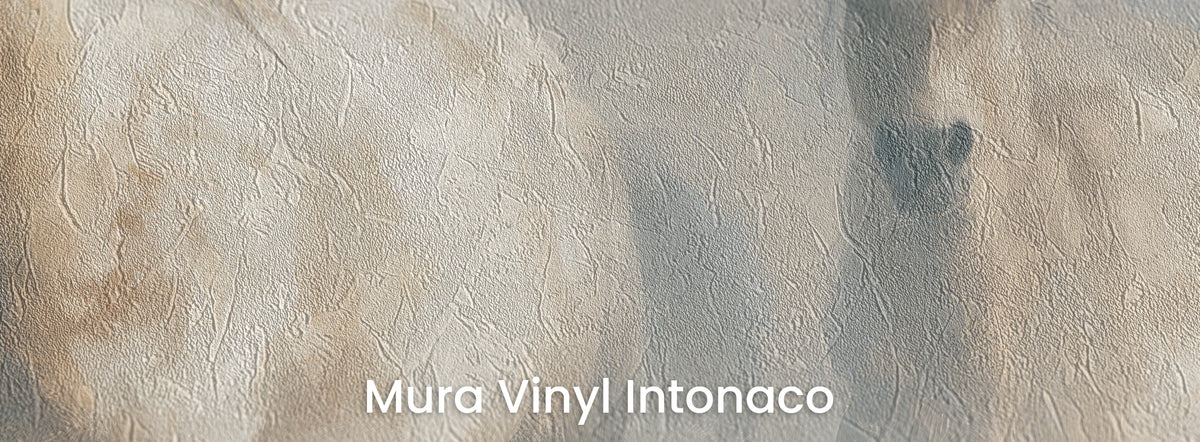SNOW DRIFTERS na podłożu Mura Vinyl Intonaco – mgła i śnieg na fakturze tartego tynku