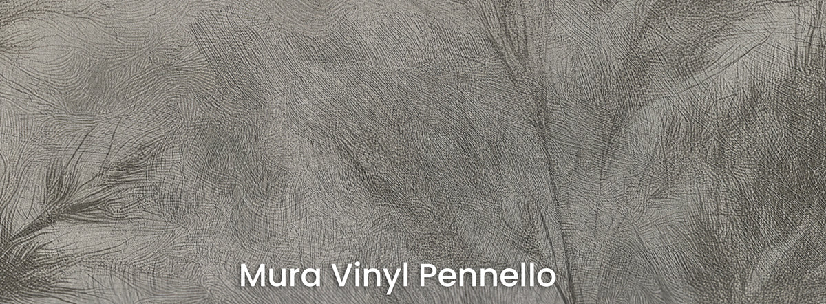 STEM AND SMOKE na podłożu Mura Vinyl Pennello – widoczne pociągnięcia pędzla