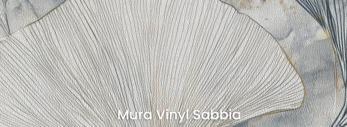 STRAW AND SLATE na podłożu Mura Vinyl Sabbia – faktura grubego ziarna