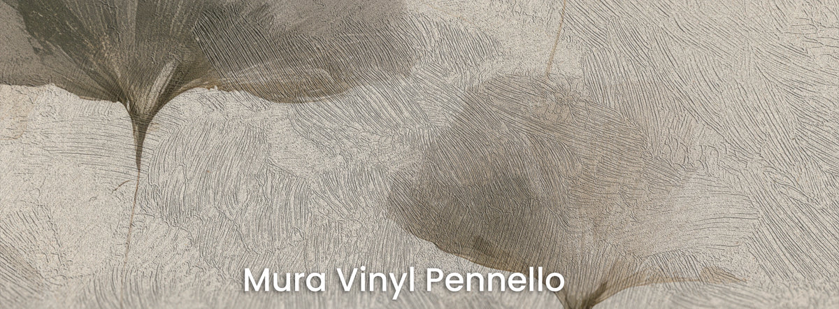 SUMI STEMS on Mura Vinyl Pennello – visible brushstrokes