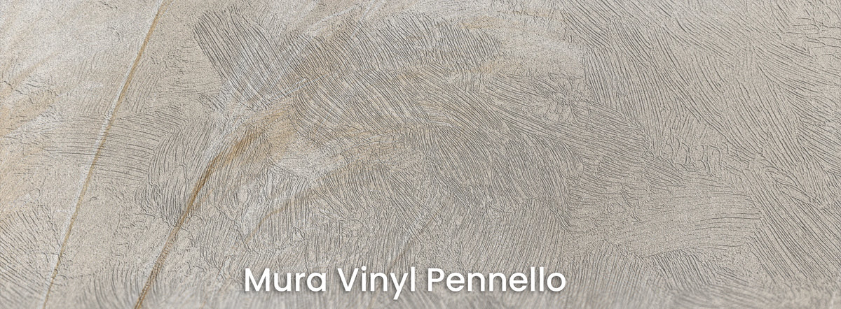 SUNBLEACHED na podłożu Mura Vinyl Pennello – widoczne pociągnięcia pędzla