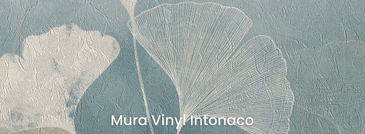 TALC AND TEAL sobre el soporte Mura Vinyl Intonaco – estructura de revoco