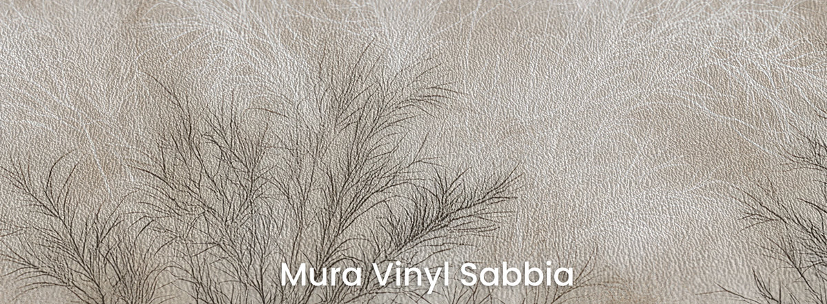 TAMARISK sobre el soporte Mura Vinyl Sabbia, textura de arena