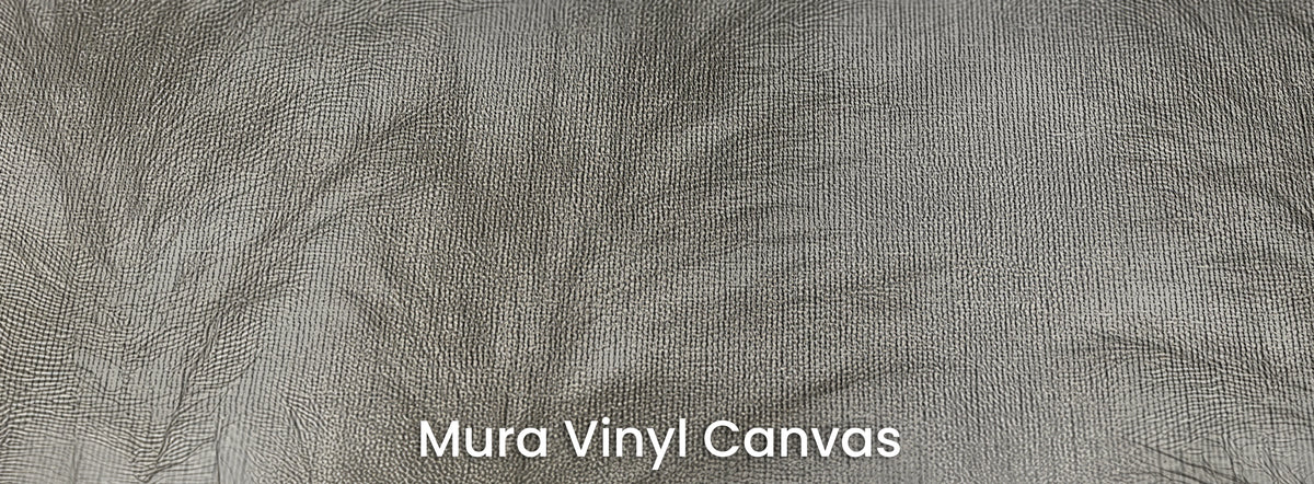 TANGLEWOOD auf Mura Vinyl Canvas – Leinwandstruktur unter olivgrauen Rispen