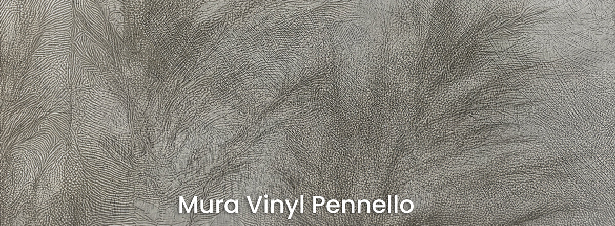 TANGLEWOOD auf Mura Vinyl Pennello – sichtbare Pinselstriche auf dem perlgrauen Hintergrund des Motivs