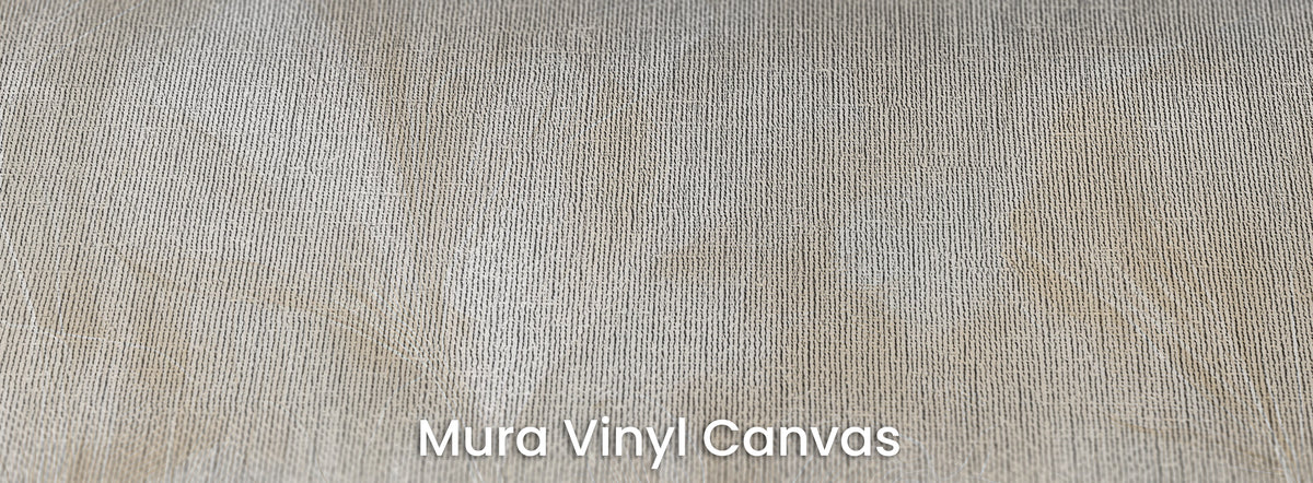 TRACERY on Mura Vinyl Canvas – canvas weave in the cream background