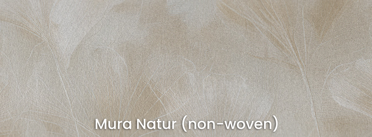 TRACERY on Mura Natur – matt non-woven with clear white veins