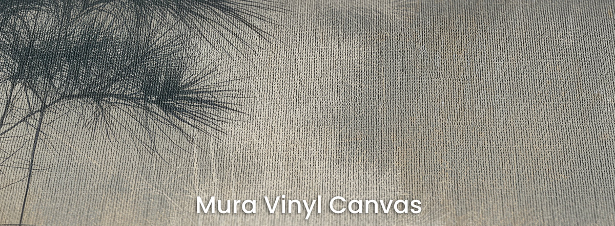 TWIN SENTRIES auf dem Trägermaterial Mura Vinyl Canvas – Leinwandstruktur