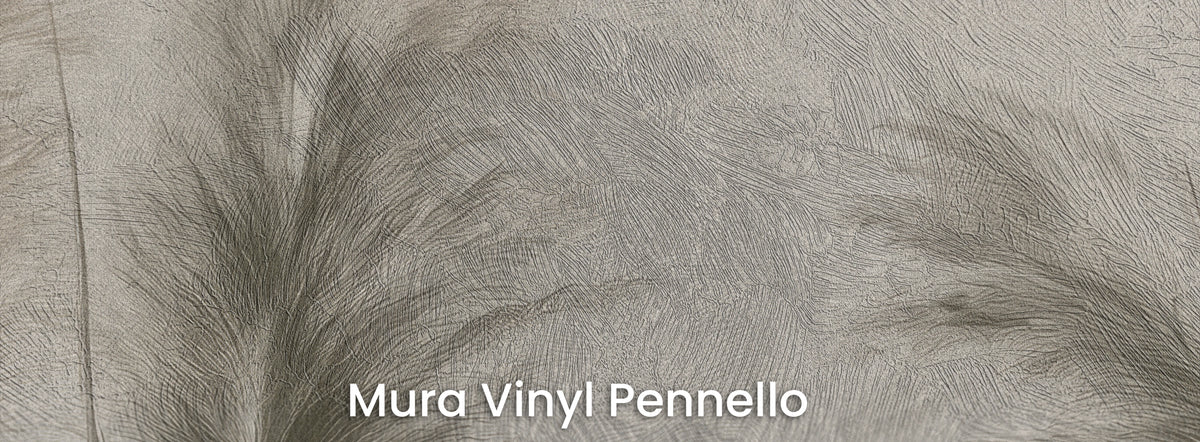 UMBER PAMPAS na podłożu Mura Vinyl Pennello – faktura pociągnięć pędzla