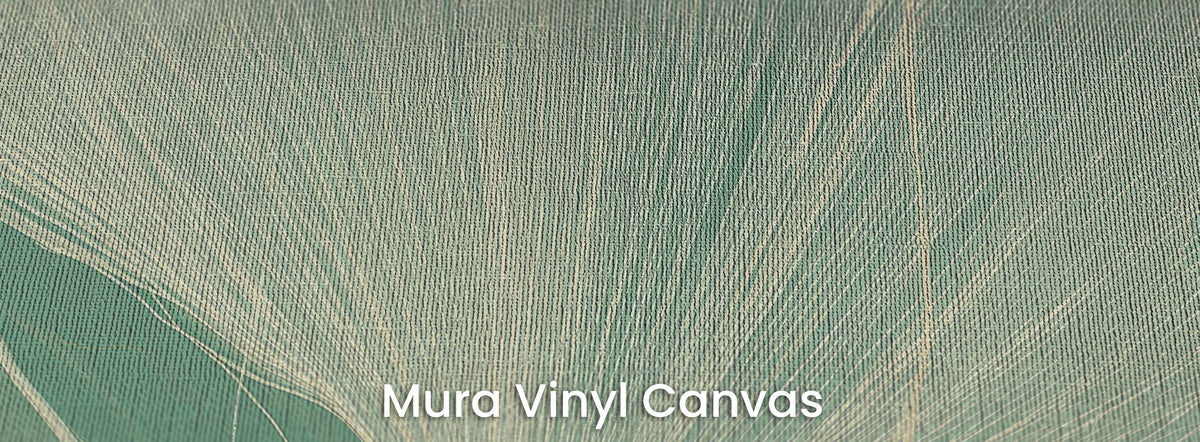 UNDERCURRENT auf Mura Vinyl Canvas – Leinwandstruktur unter cremefarbenen Linien