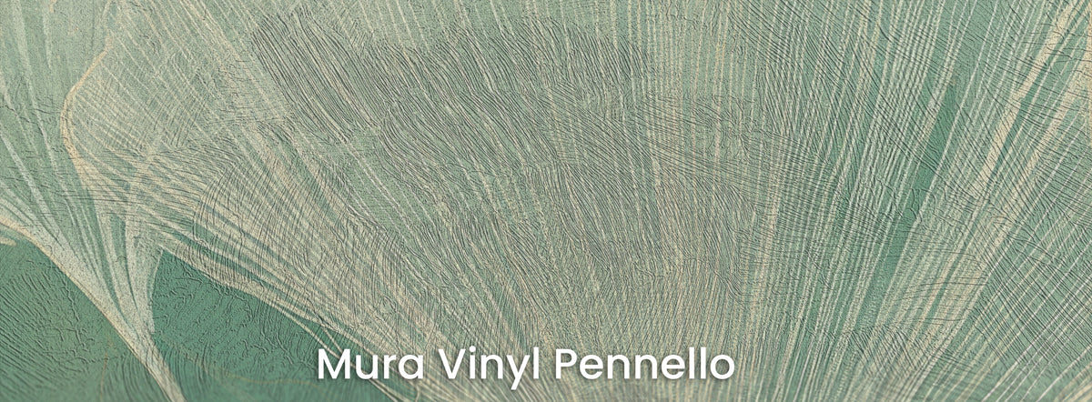 UNDERCURRENT auf Mura Vinyl Pennello – Pinselstriche auf den Linien eines cremefarbenen Blattes