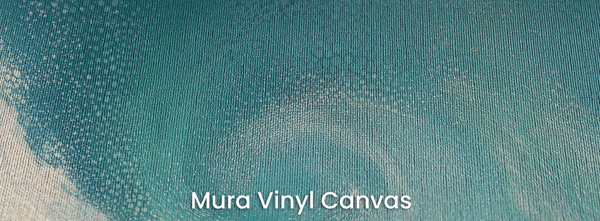 UNDERTOW sul supporto Mura Vinyl Canvas: acque turchesi e schiuma sulla trama di tela